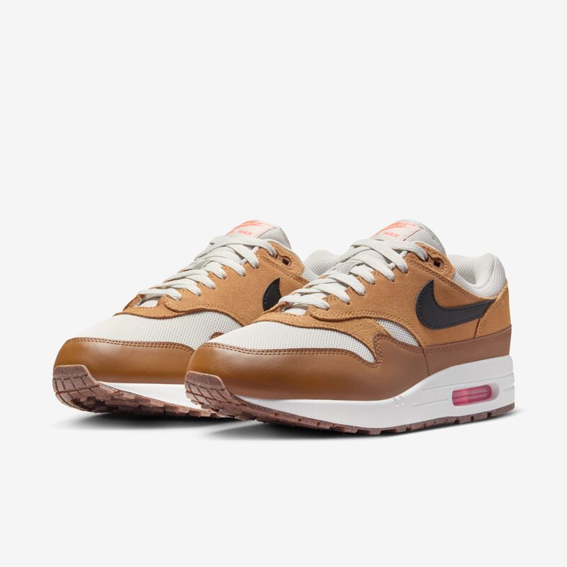 Nike Air Max 1 Essential, Hueso Claro/Lino/Bronceado Británico/Negro, hi-res