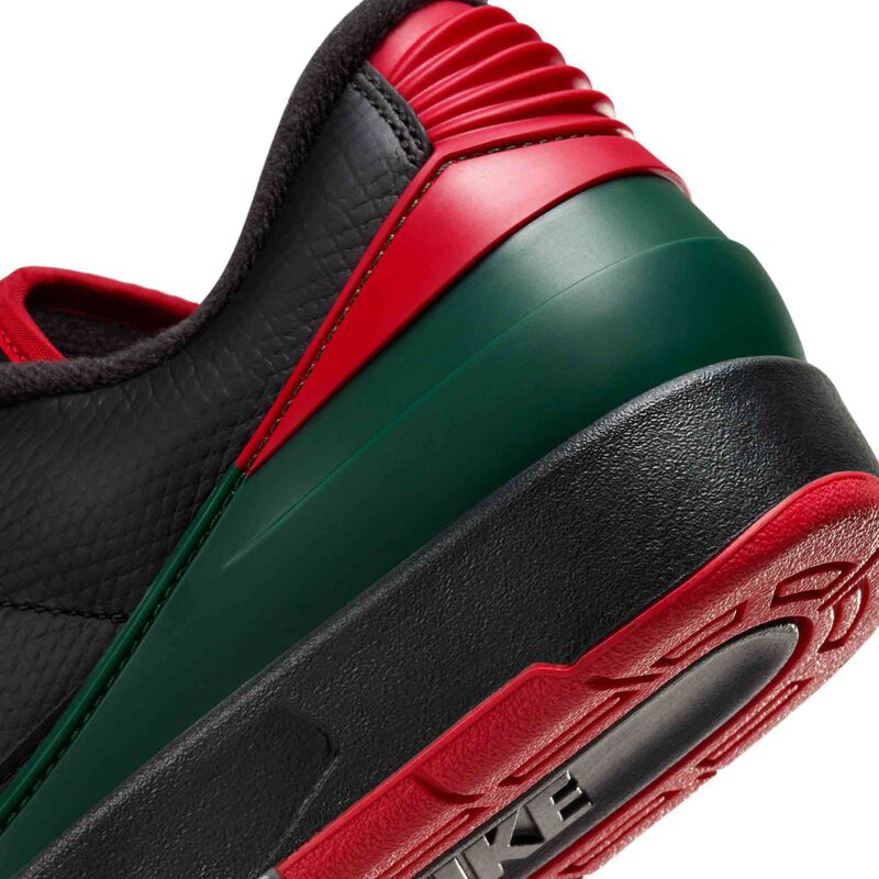 Air Jordan 2 Retro Low "Origins", Negro/Abeto/Gris cemento/Rojo pasión, hi-res