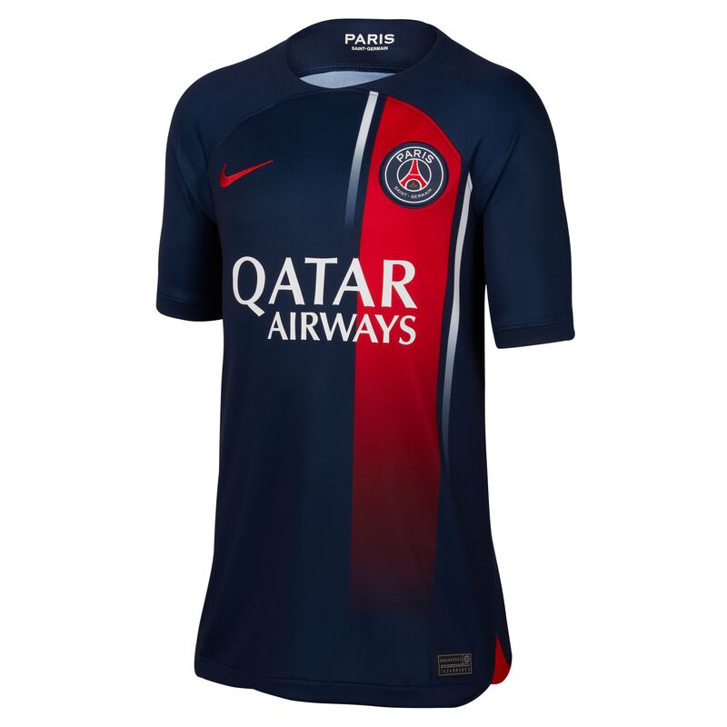 Paris Saint-Germain local 2023/24 Stadium, Azul marino medianoche/Rojo universitario/Rojo, hi-res