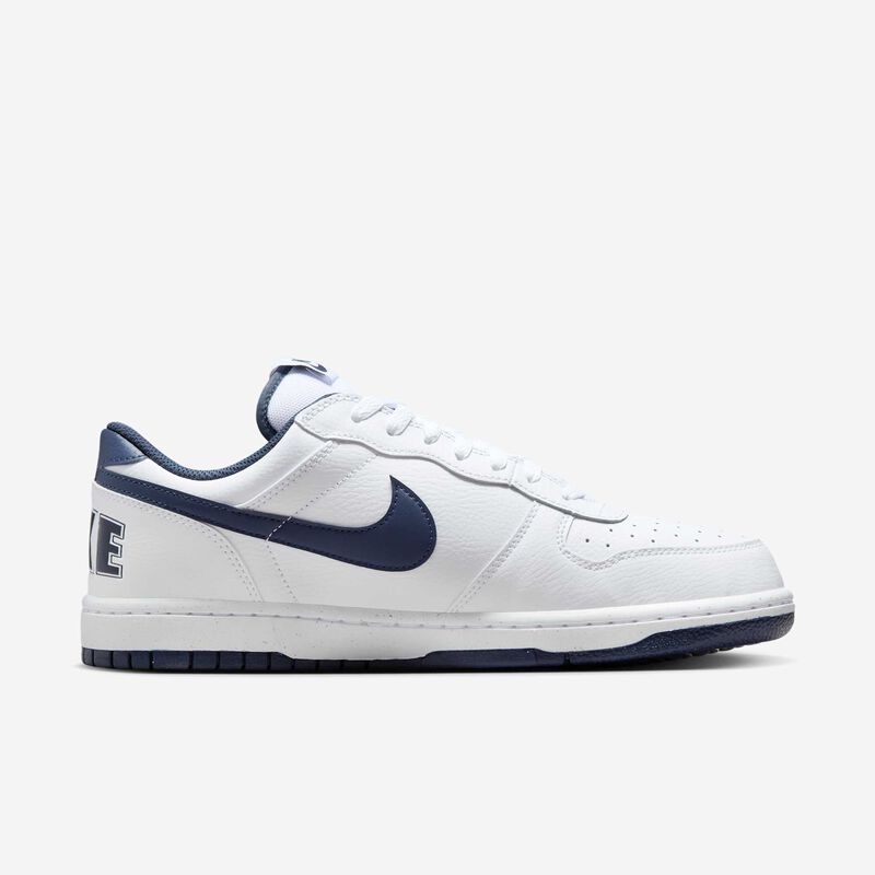 Nike Big Low, Blanco/Azul Marino Medianoche, hi-res