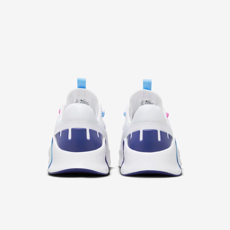 Nike Free Metcon 5, Blanco/Rosa Feroz/Azul Real/Azul Acuario, hi-res