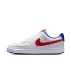 Nike Court Vision Low, Blanco/Blanco/Hiperroyal/Rojo universitario, hi-res