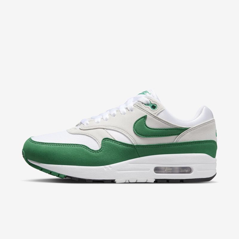 Nike Air Max 1, Gris Neutro/Blanco/Negro/Malaquita, hi-res