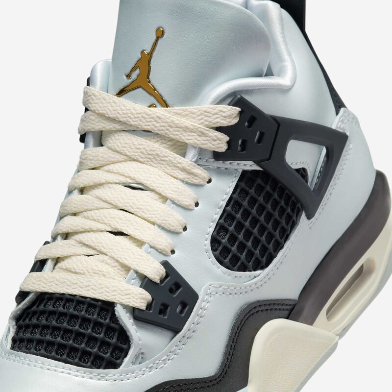 Air Jordan 4 Retro, Platino Puro/Negro/Vela/Oro Metalizado, hi-res