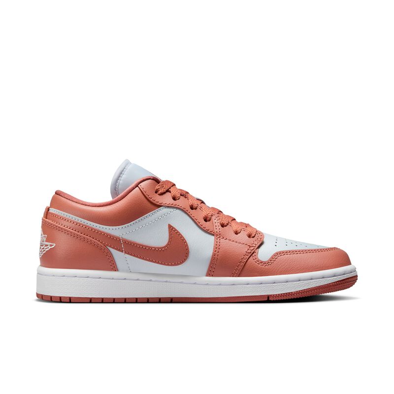 Air Jordan 1 Low, Platino puro/Blanco/Naranja Sky J, hi-res