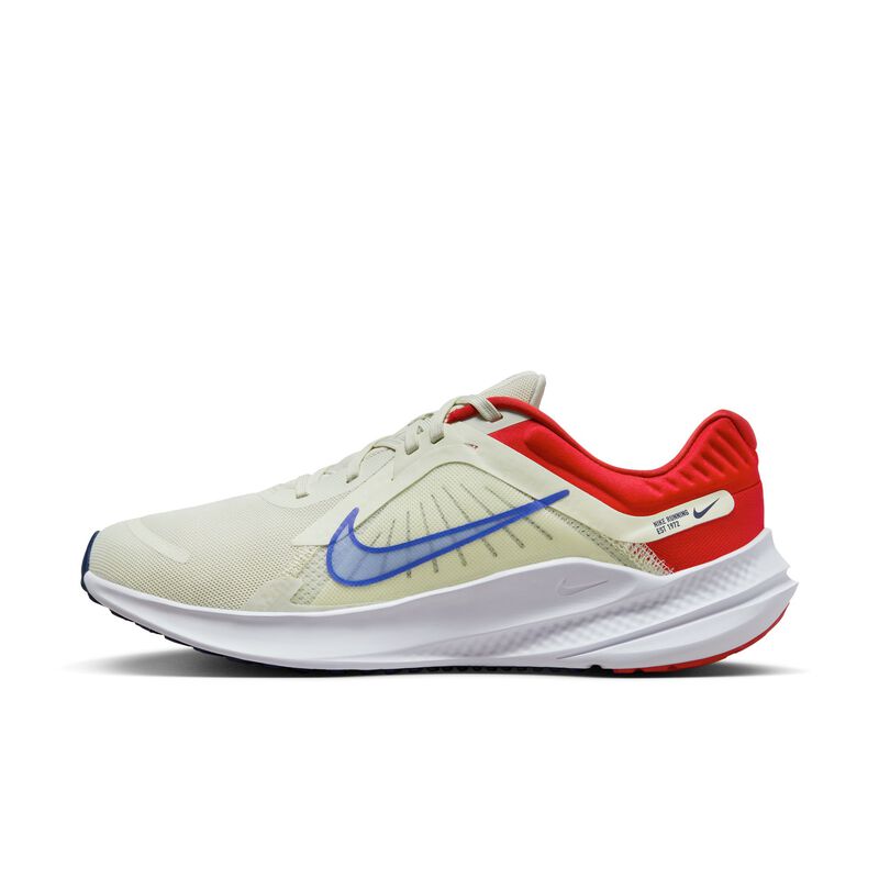 Nike Quest 5, Mar de cristal/Rojo universitario/Blanco/Azul gozo, hi-res