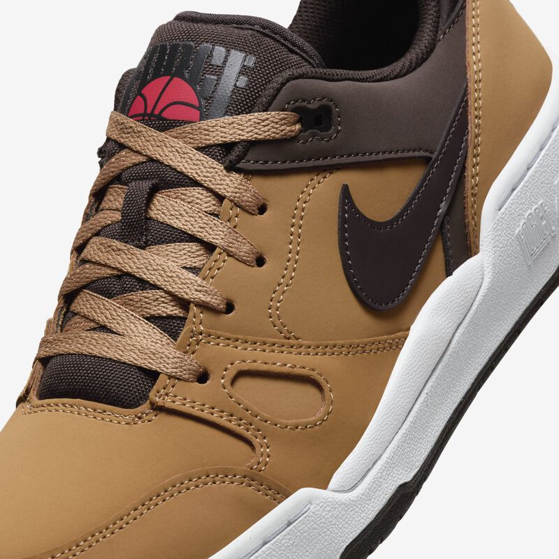 Nike Full Force Low Premium, Lino/Marrón Barroco/Blanco/Marrón Terciopelo, hi-res
