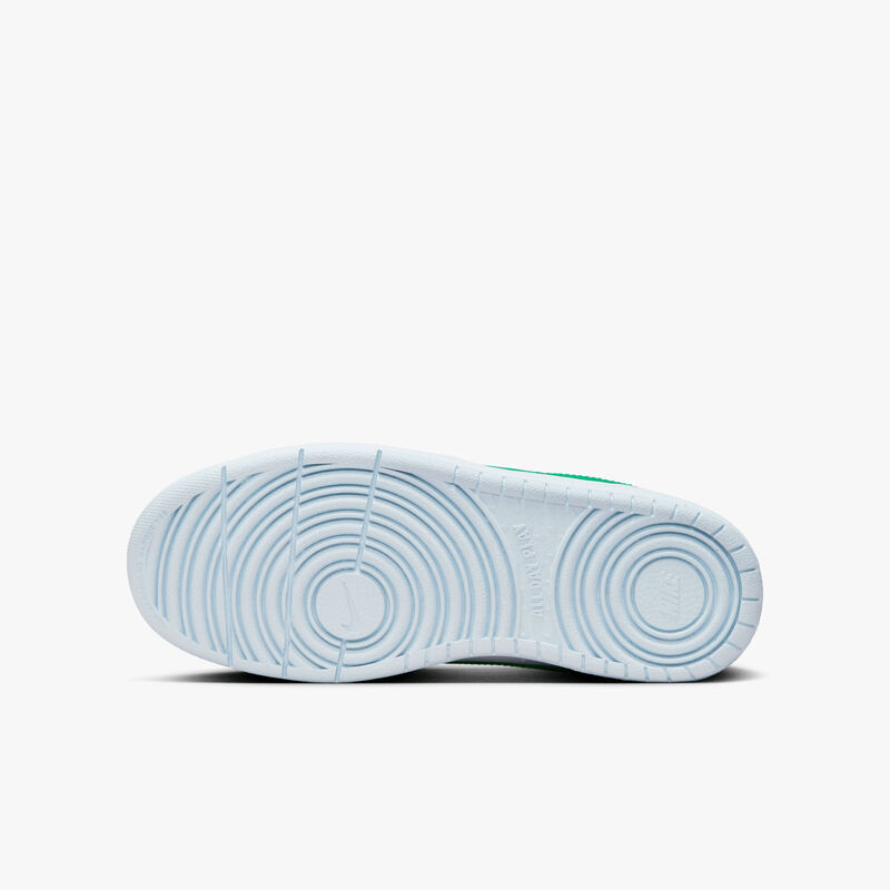 Nike Court Borough Low Recraft, Blanco/Verde Estadio-Gris Fútbol, hi-res