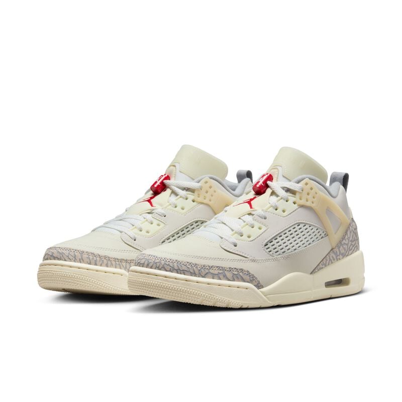 Jordan Spizike Low, Vela/Leche de coco/Arenisca/Rojo universitario, hi-res