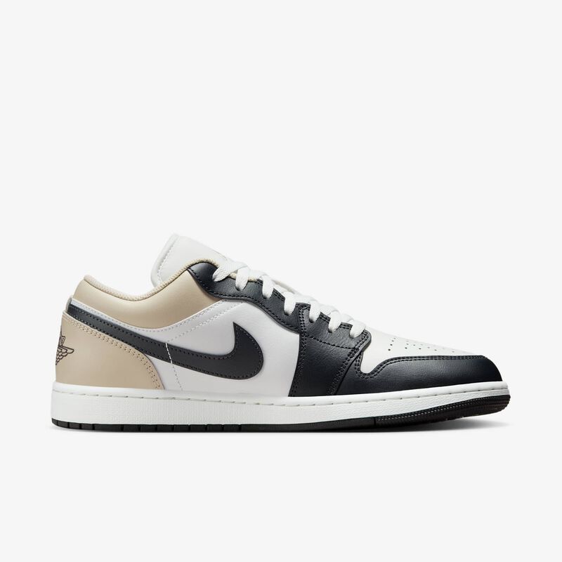Air Jordan 1 Low, Blanco Cumbre/Ratán/Sombrío Apagado, hi-res
