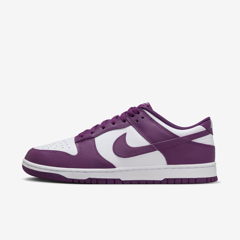 Nike Dunk Low Retro, Blanco/Blanco/Violeta Viotech, hi-res