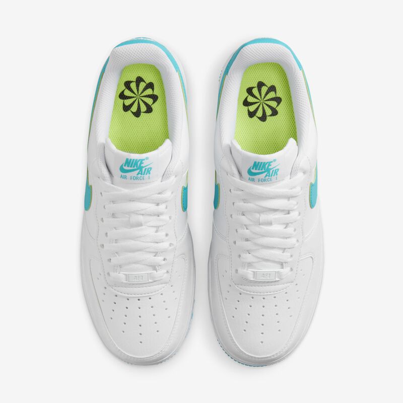 Nike Air Force 1 07 SE, Blanco/Cactus polvoriento-Blanco-Volt, hi-res