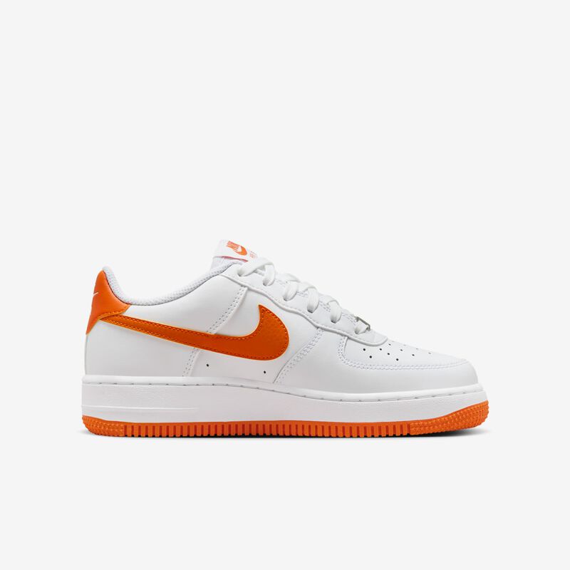 Nike Air Force 1, Blanco/Naranja De Seguridad-Blanco, hi-res