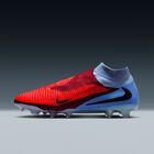 Nike Phantom 6 High Elite, Tinte Real/Negro Carmesí Brillante, hi-res