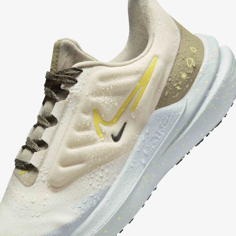 Nike Air Winflo 9 Shield, Marfil pálido/Oliva neutro/Mar de cristal/Alto voltaje, hi-res