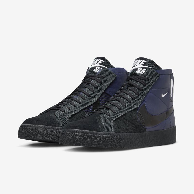 Nike SB Zoom Blazer Mid Premium, Azul marino medianoche/Gris fútbol/Antracita/Negro, hi-res