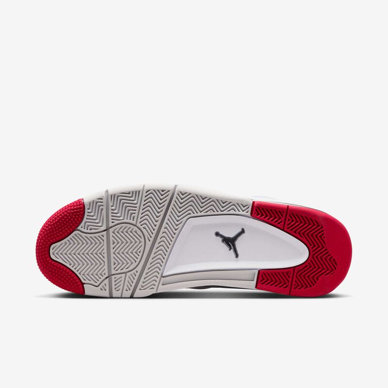 Air Jordan 4 RM, Blanco/Negro/Gris Neutro/Rojo Universitario, hi-res