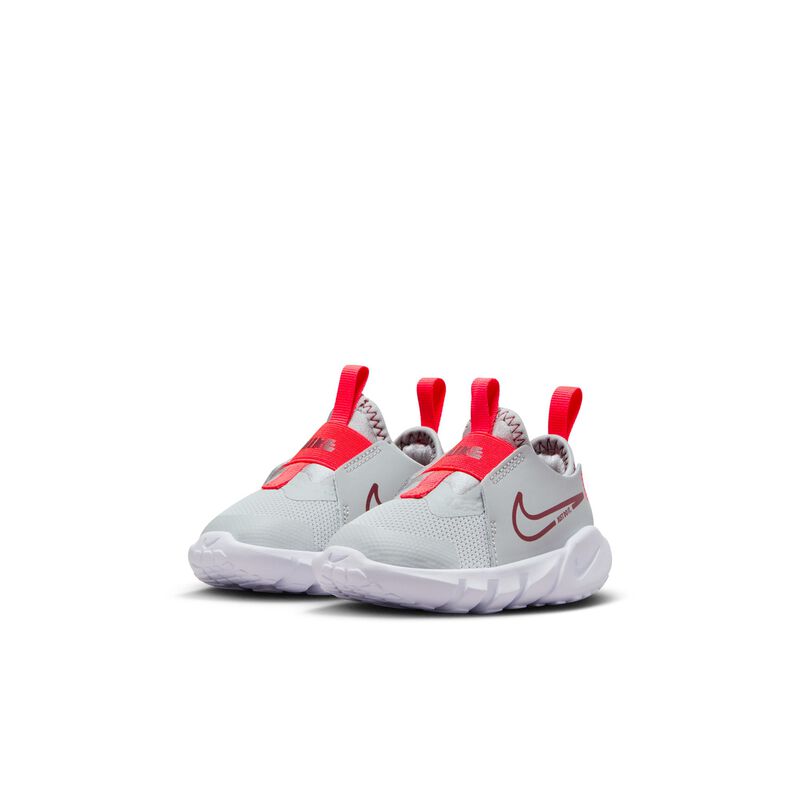 Nike Flex Runner 2, Gris Ahumado Claro/Blanco/Carmesí Brillante/Equipo Rojo, hi-res