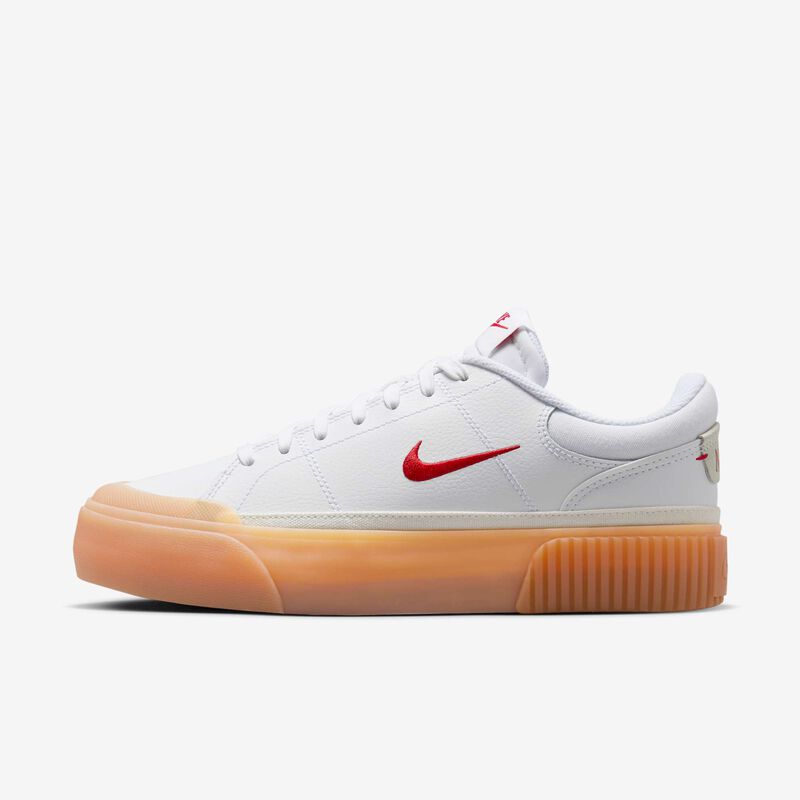 Nike Court Legacy Lift, Blanco/Amarillo Goma/Vela/Rojo Universitario, hi-res