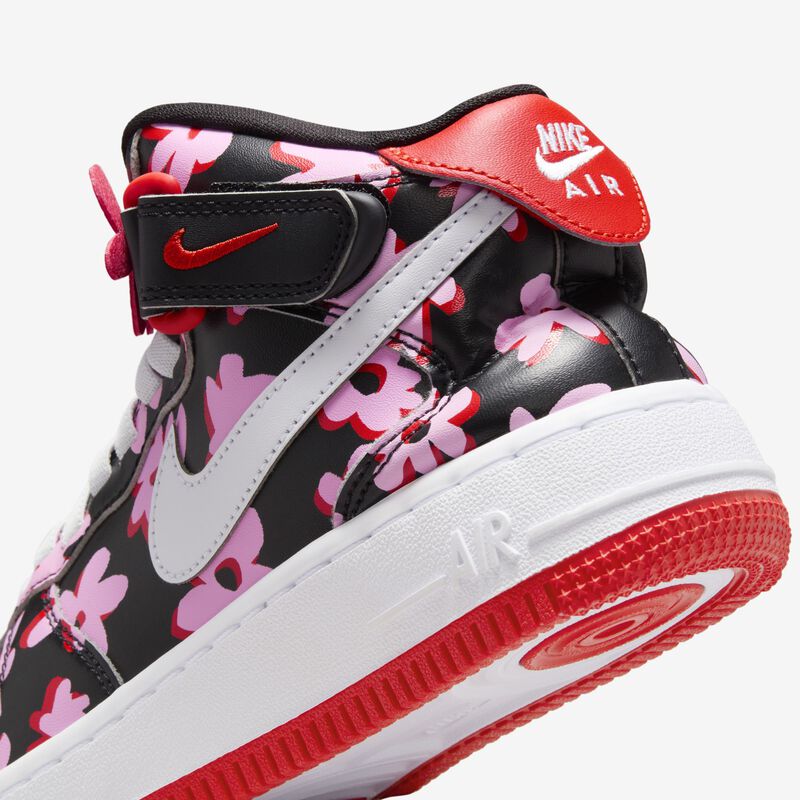 Nike Air Force 1 Mid EasyOn SE, Negro/Blanco-Subida rosa-Rojo Picante, hi-res