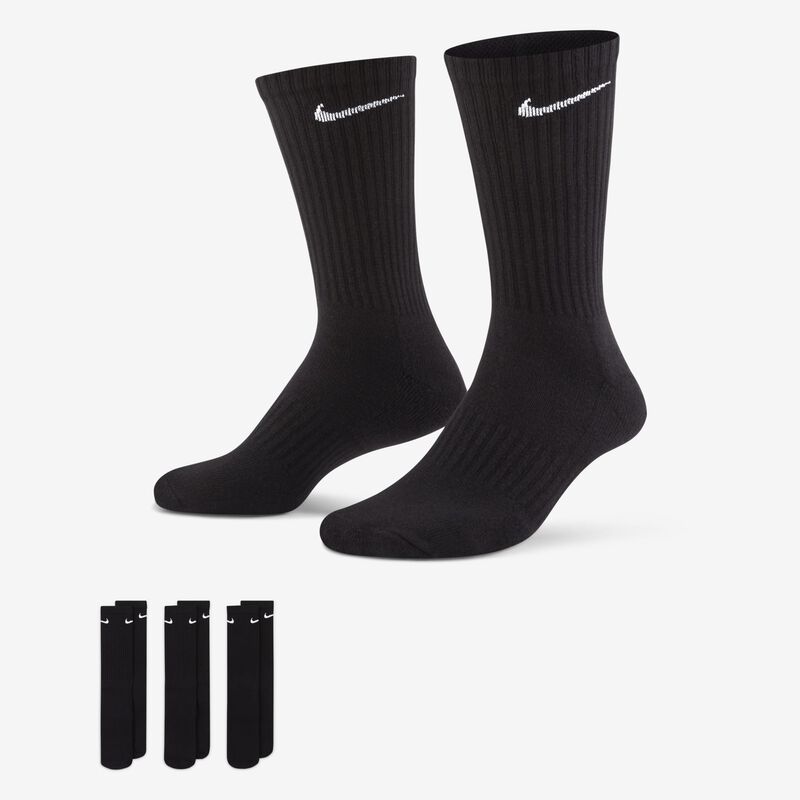 Nike Everyday Cushioned, Negro/Blanco, hi-res