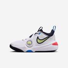 Nike Team Hustle D 11, Blanco/Carmesí Brillante/Azul Foto/Toque De Limón Claro, hi-res