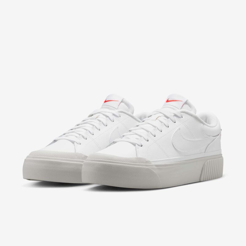 Nike Court Legacy Lift, Blanco/Rojo Picante/Blanco Cumbre/Polvo Fotón, hi-res