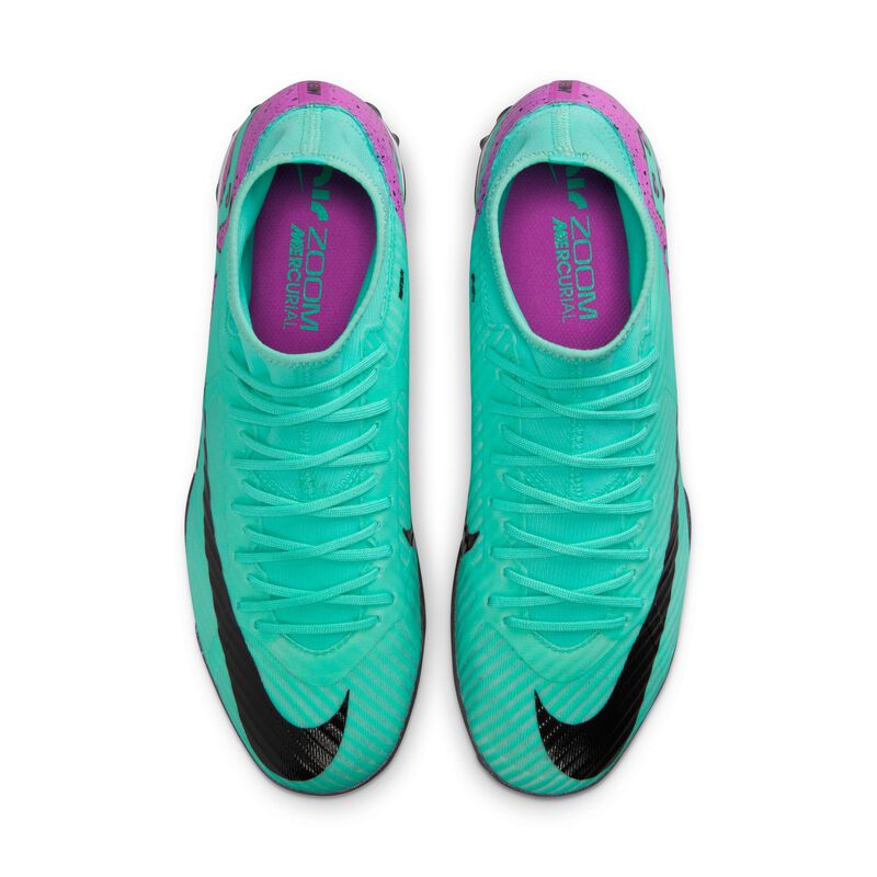 Nike Zoom Mercurial Superfly 9 Academy TF, Hiperturquesa/Sueño fucsia/Blanco/Negro, hi-res