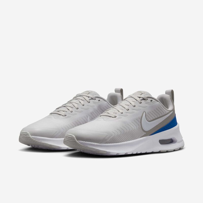 Nike Air Max Nuaxis, Gris Vasto/Gris Universitario/Azul Carrera/Blanco, hi-res