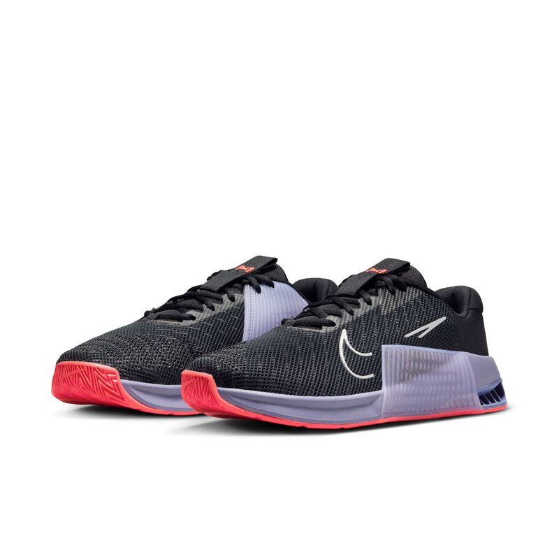 Nike Metcon 9, Negro/Plata Metalizado-Lila Bloom, hi-res