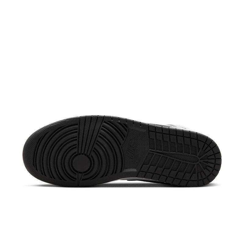 Air Jordan 1 Mid, Blanco/Blanco/Negro/Negro, hi-res