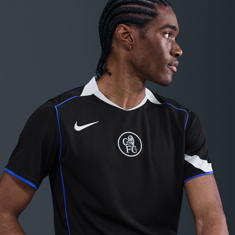 Chelsea FC 2025/26 Stadium Third, Negro/Plata de Campo/Juego Real/Plata de Campo, hi-res