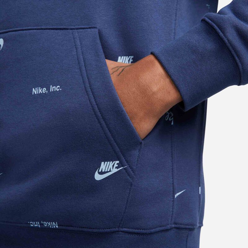 Nike Club Fleece, Azul marino medianoche/Pizarra ceniza, hi-res