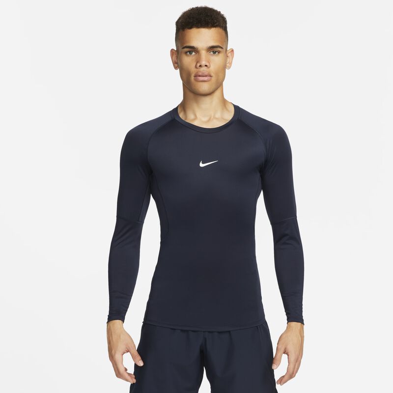 Nike Pro, Obsidiana/Blanco, hi-res