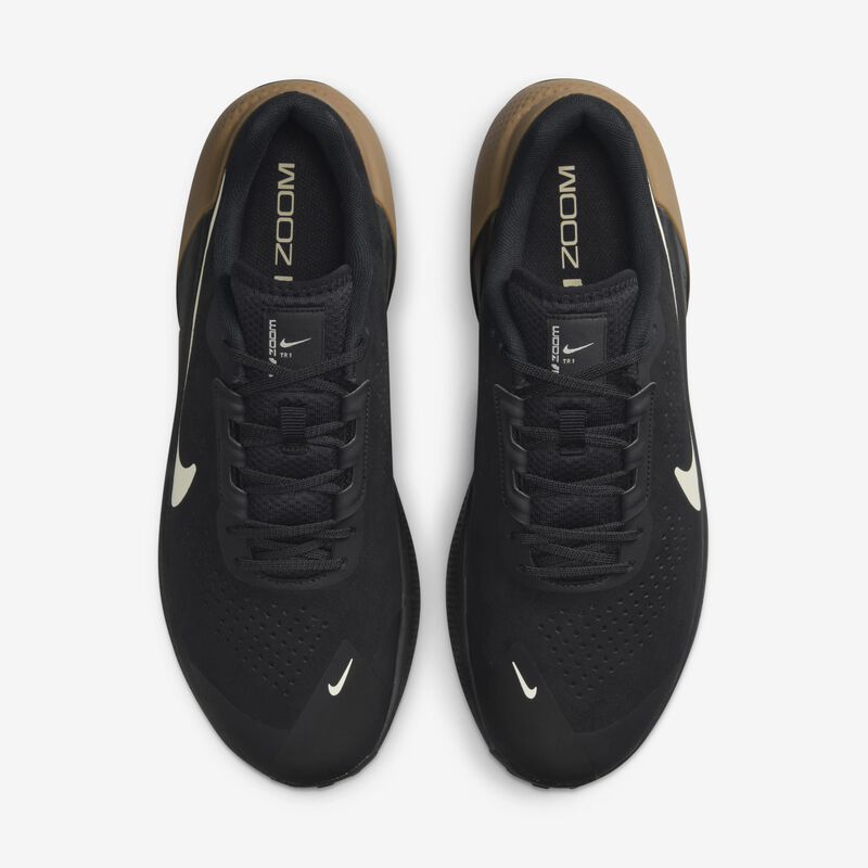 Nike Air Zoom TR 1, Negro/Leche De Coco-Goma Marrón Claro, hi-res