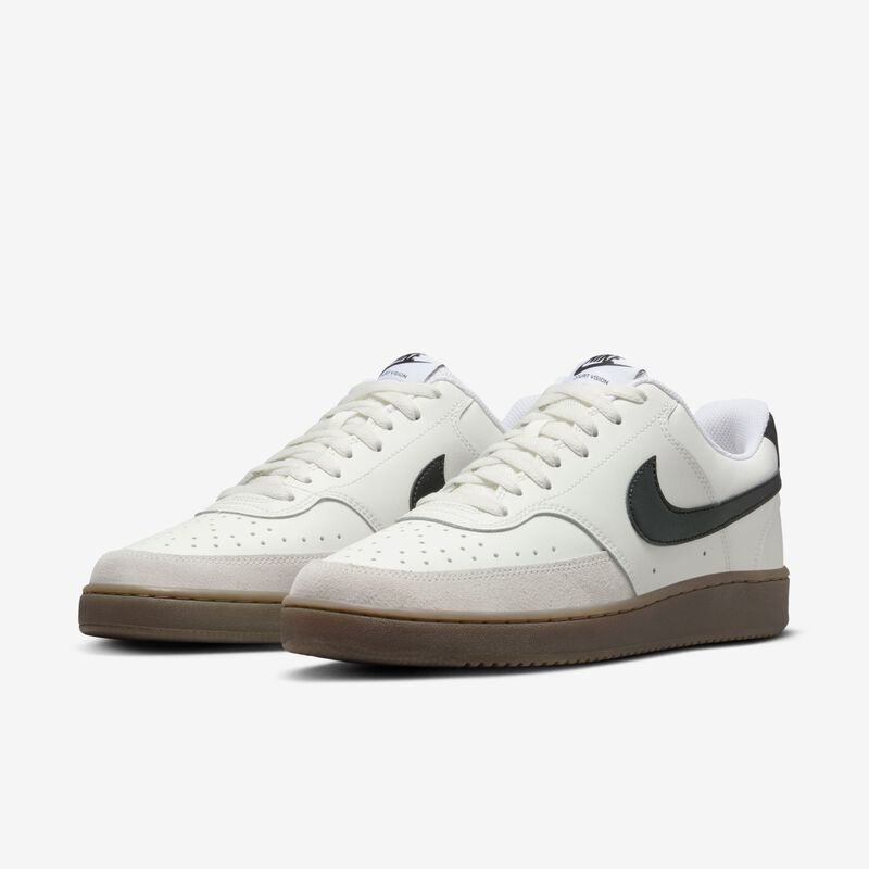 Nike Court Vision Low, Vela/Marrón Verdoso Claro/Blanco/Negro, hi-res