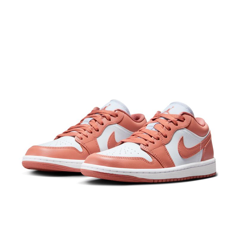 Air Jordan 1 Low, Platino puro/Blanco/Naranja Sky J, hi-res