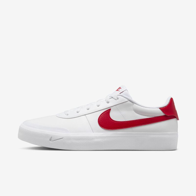 Nike Court Shot, Blanco/Polvo De Fotones/Gris Lobo/Rojo Universitario, hi-res