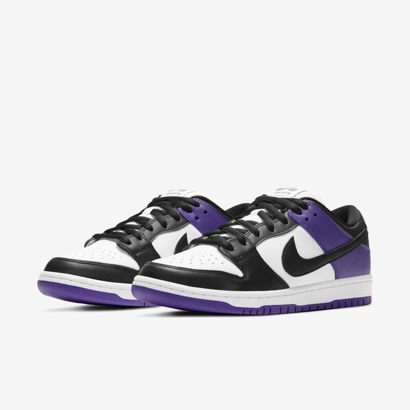 Nike SB Dunk Low Pro, Morado Cancha/Blanco/Morado Cancha/Negro, hi-res