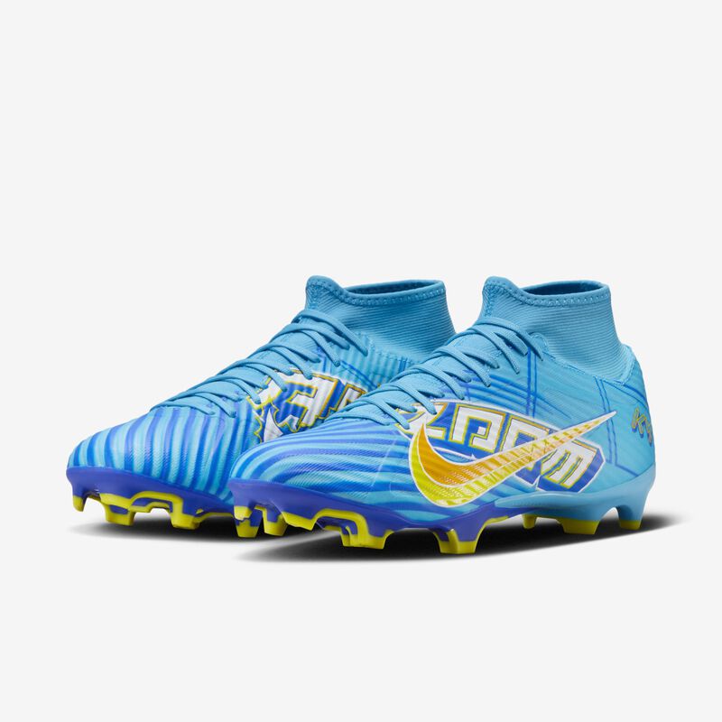 Nike Zoom Mercurial Superfly 9 Academy KM MG, Azul báltico/Blanco, hi-res