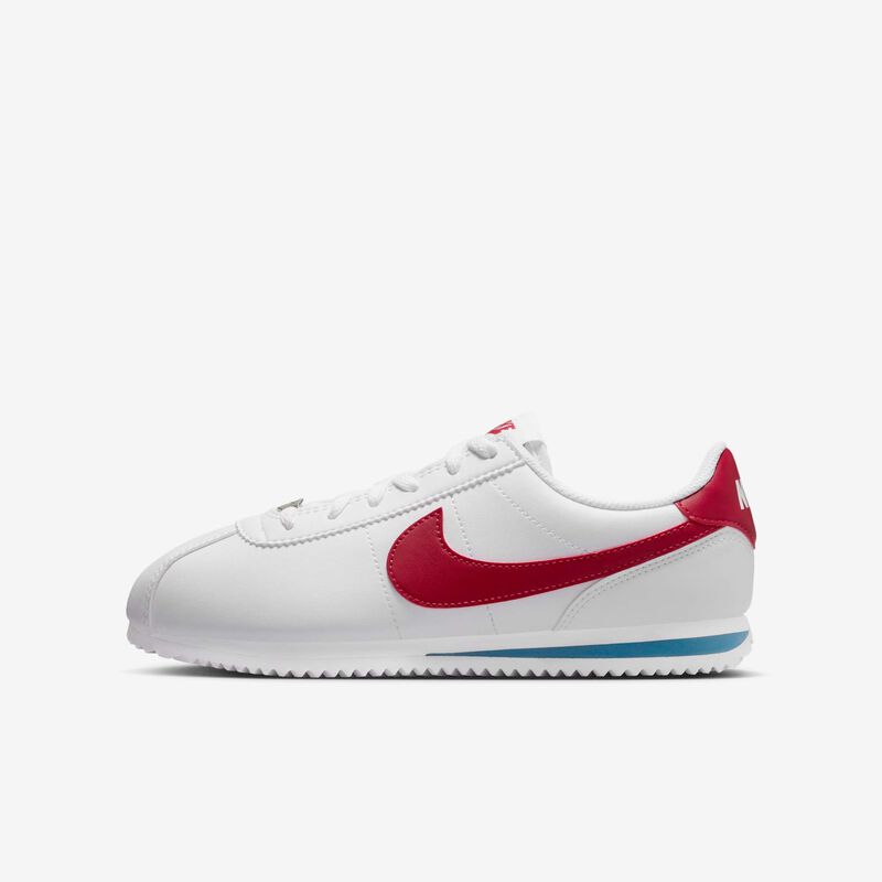Nike Cortez Textile, Blanco/Rojo Universitario-Azul Universitario, hi-res