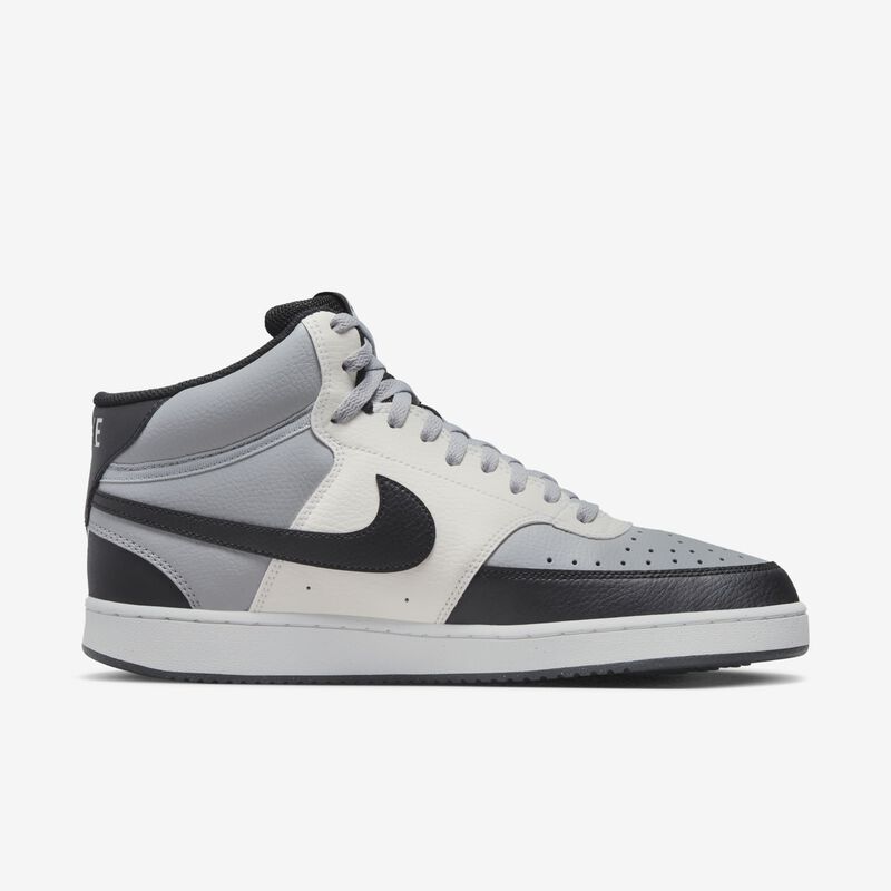 Nike Court Vision Mid Next Nature, Gris Humo Claro/Vela/Negro, hi-res