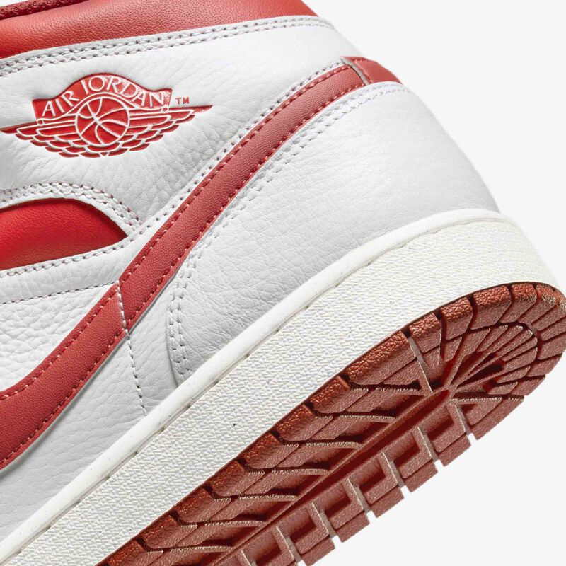 Air Jordan 1 Mid SE, Blanco/Langosta-Duna Rojo-Vela, hi-res