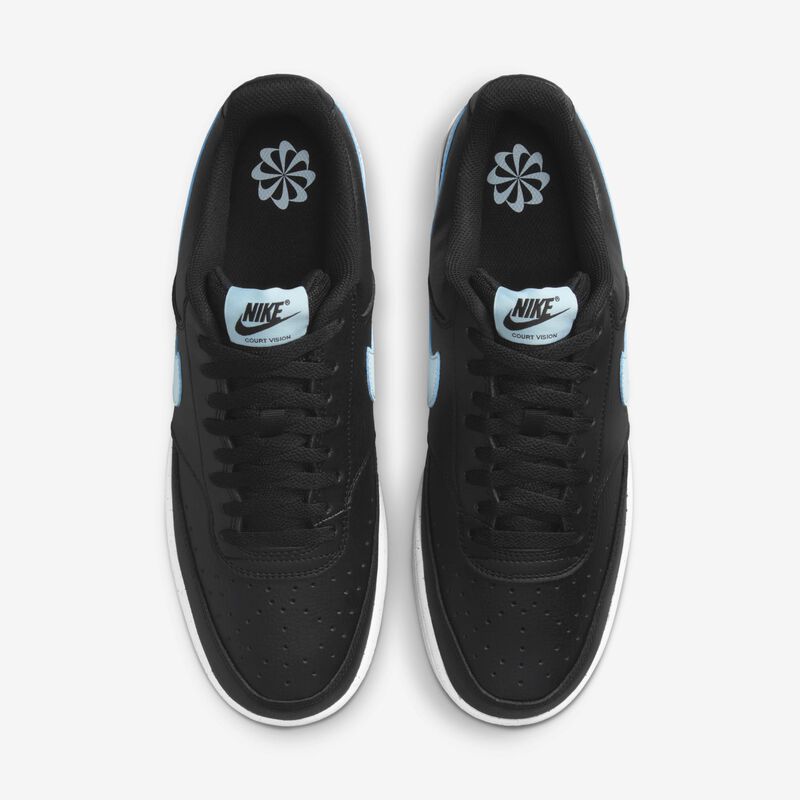 Nike Court Vision Low Next Nature, Negro/Blanco/Azul Glacial, hi-res