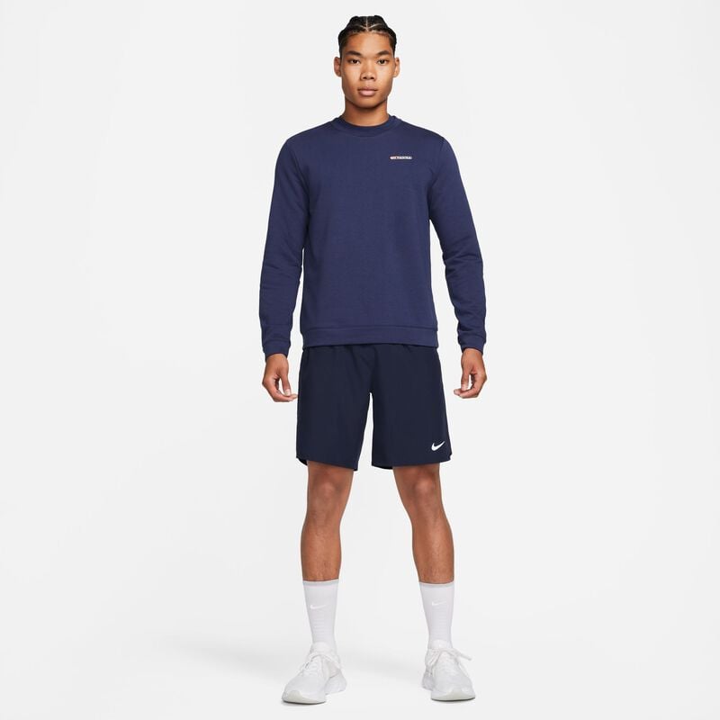 Club de atletismo Nike Dri-FIT, Azul marino medianoche/Blanco cumbre, hi-res