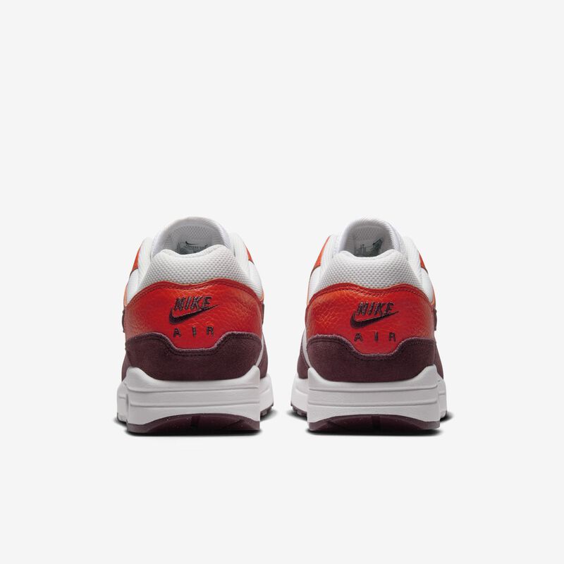 Nike Air Max 1, Blanco Cumbre/Burdeos Crush-Picante Rojo, hi-res