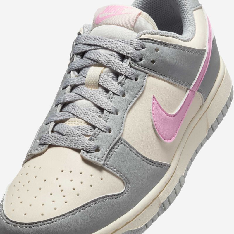 Nike Dunk Low, Gris Humo Claro/Marfil Pálido/Rosa Amanecer, hi-res