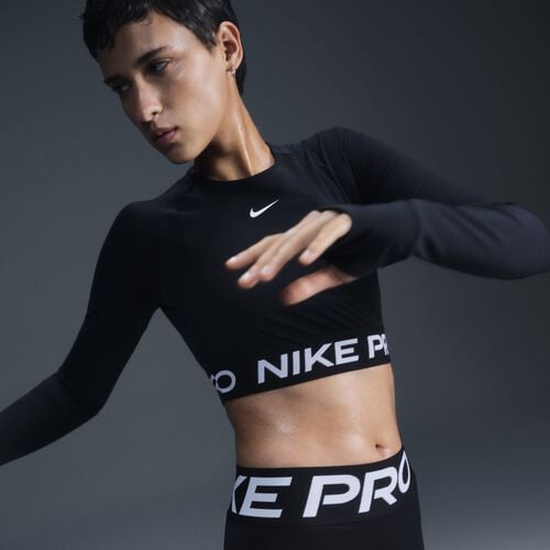Nike Pro, Negro/Blanco, hi-res