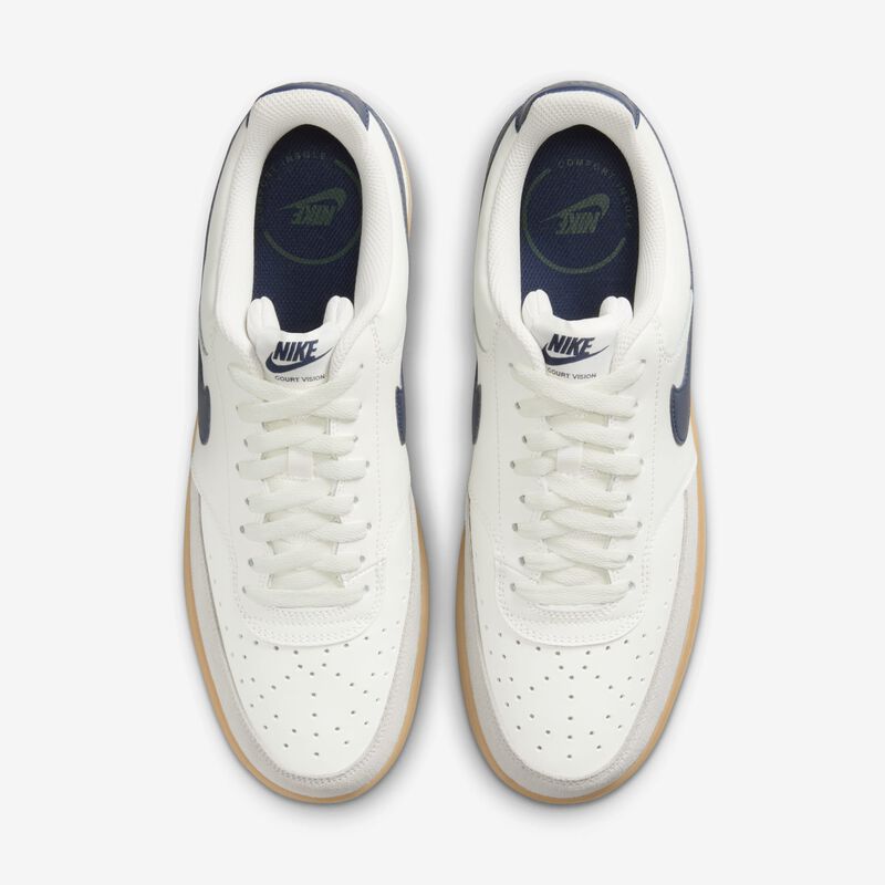 Nike Court Vision Low, Vela/Marrón claro goma/Mena de hierro claro/Azul marino medianoche, hi-res