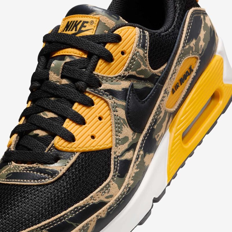 Nike Air Max 90 Premium, Negro/Oro Universitario/Beige Paracaídas/Negro, hi-res